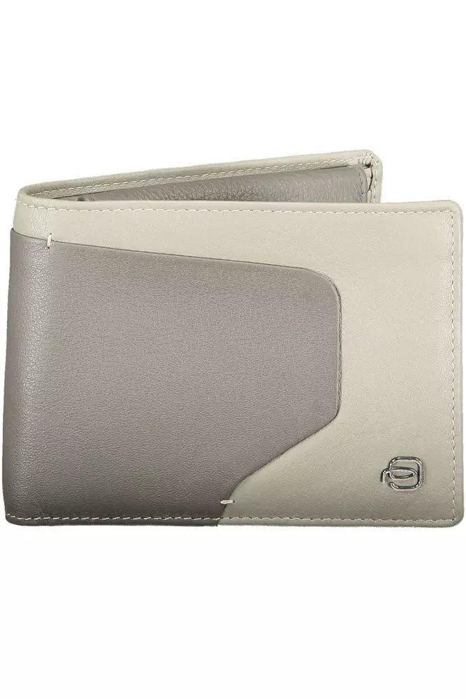 Gray Leather Wallet