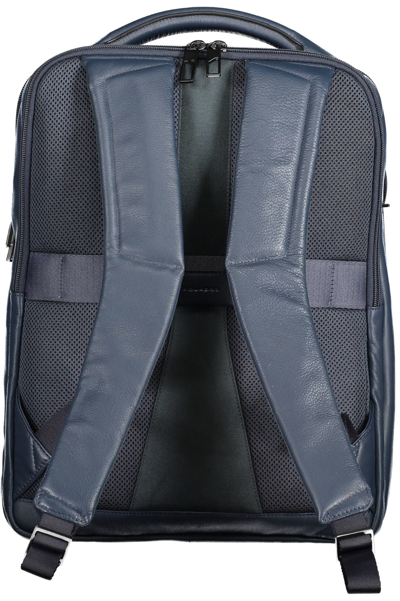 Blue Leather Backpack