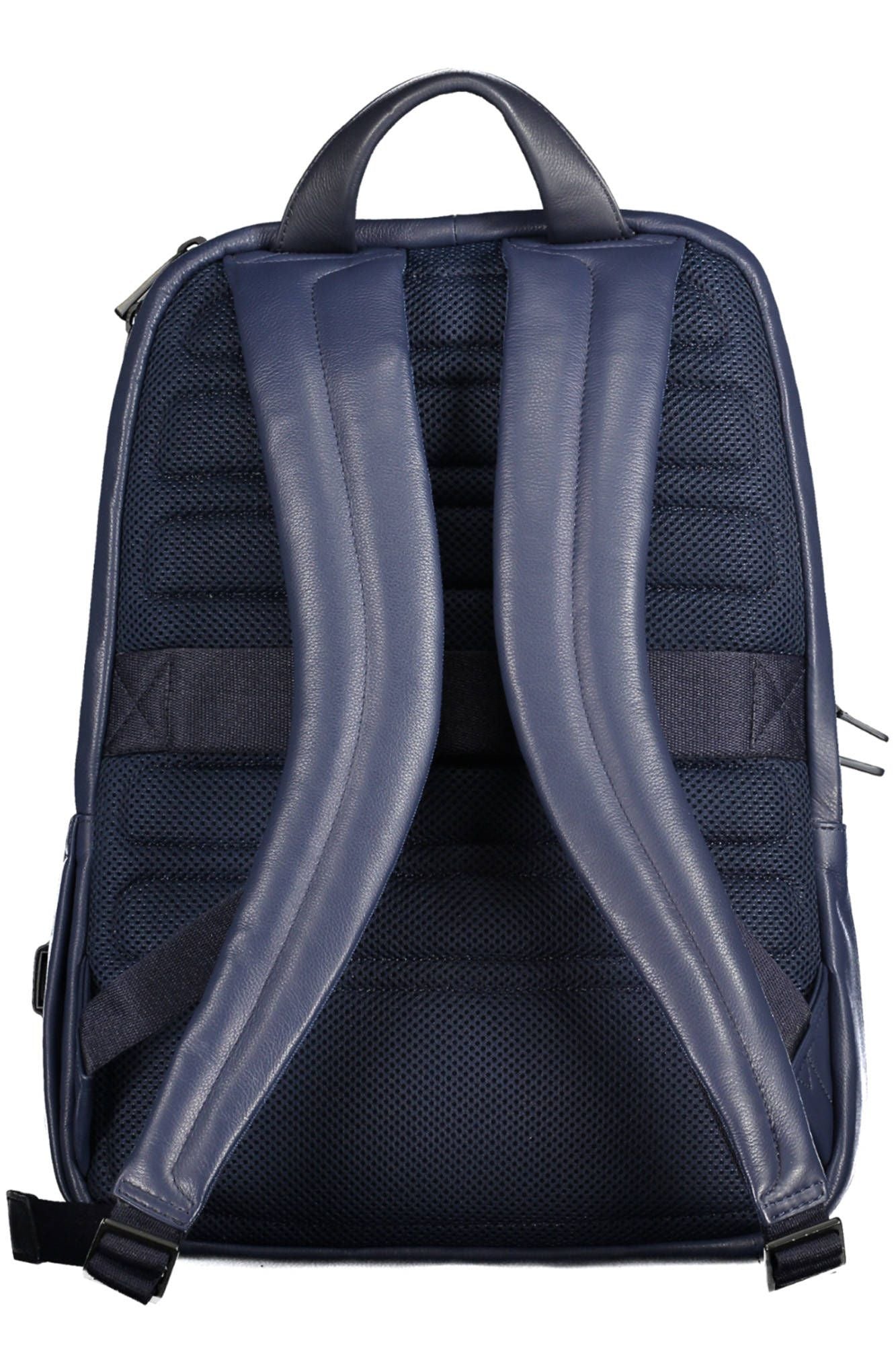 Blue Leather Backpack