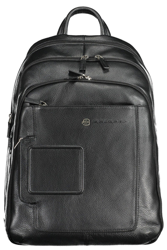 Black Leather Backpack