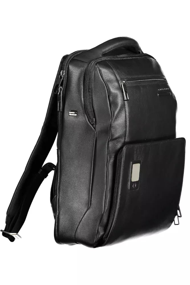 Black Leather Backpack