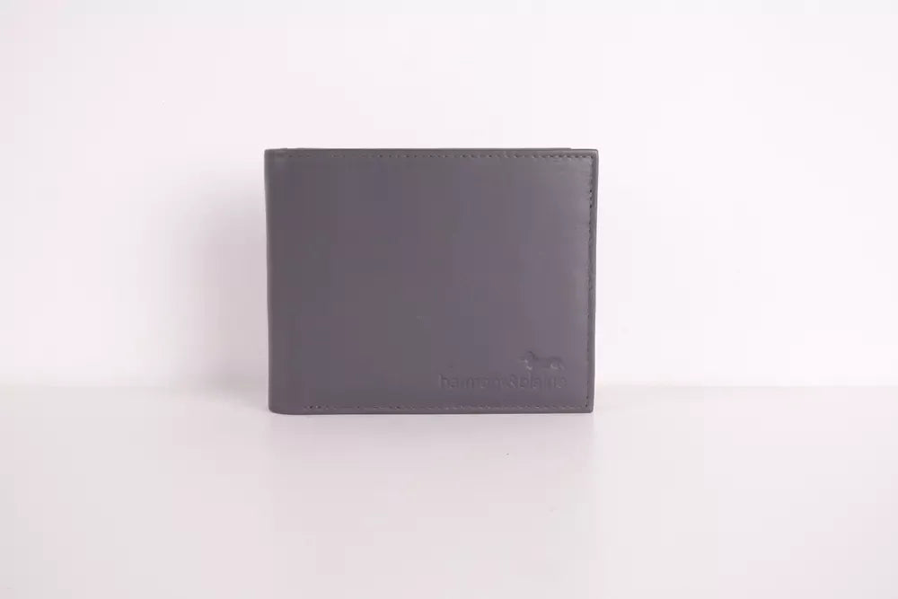 Sleek Calfskin Leather Wallet with RFID Protection