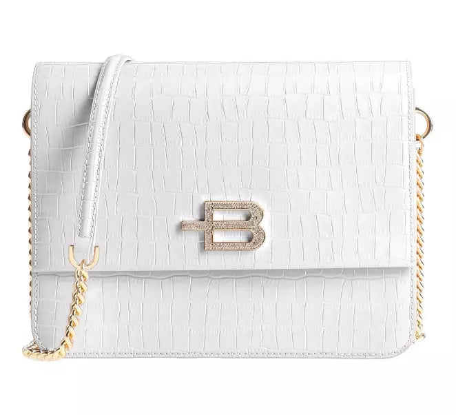 Chic Calfskin Croco Pattern Shoulder Bag