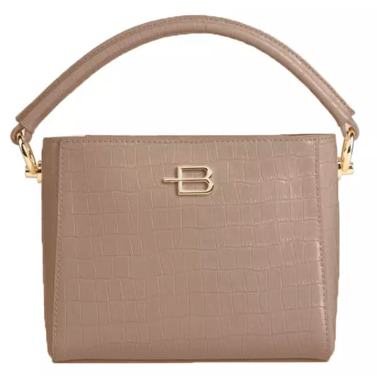 Elegant Python-Embossed Calfskin Handbag