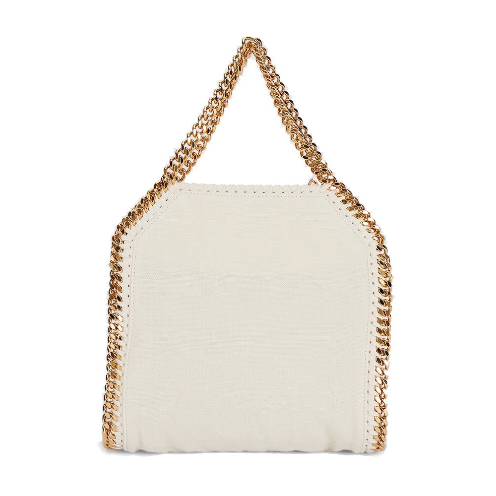 Chic Mini Falabella Canvas Tote - Pristine White