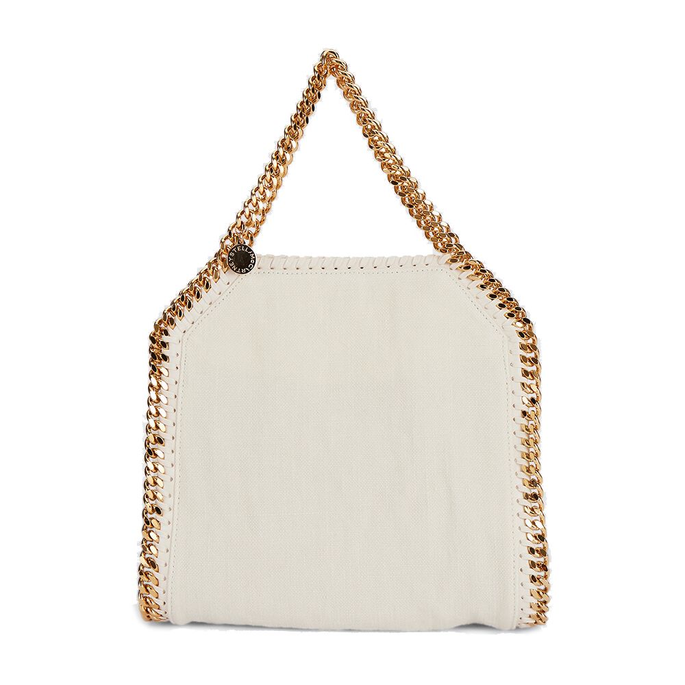 Chic Mini Falabella Canvas Tote - Pristine White