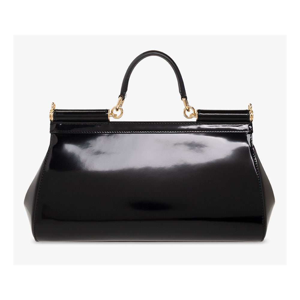 Sleek Medium Sicily Calfskin Handbag with Shoulder Strap