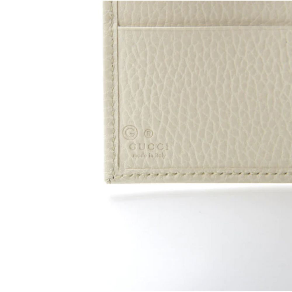 Elegant Ivory Leather Bifold Wallet