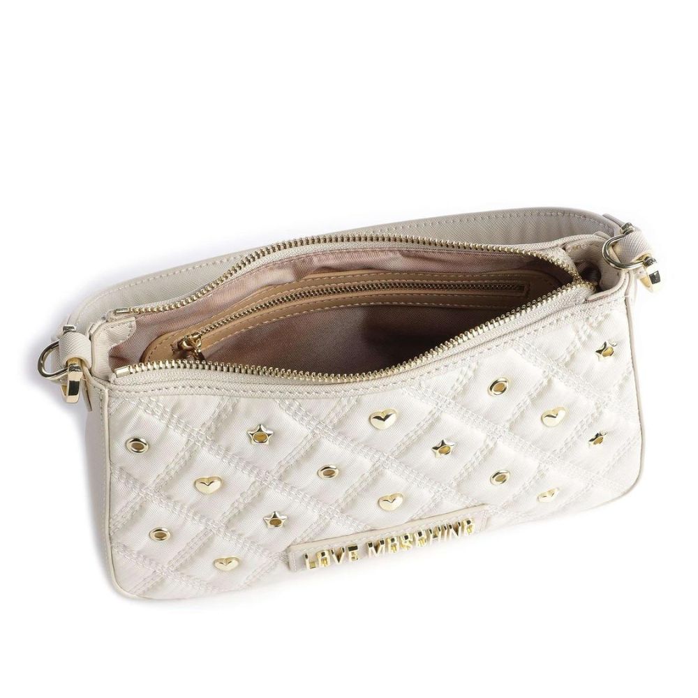 Chic White Nylon Crossbody Beauty