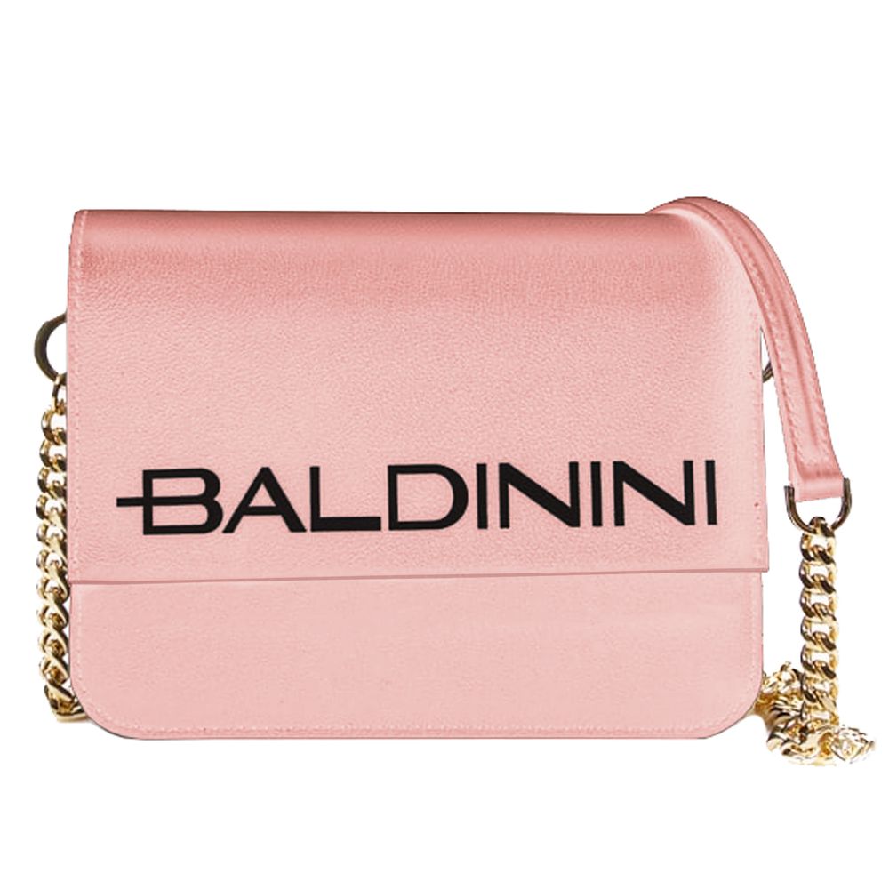 Elegant Pink Calfskin Handbag with Chain Strap