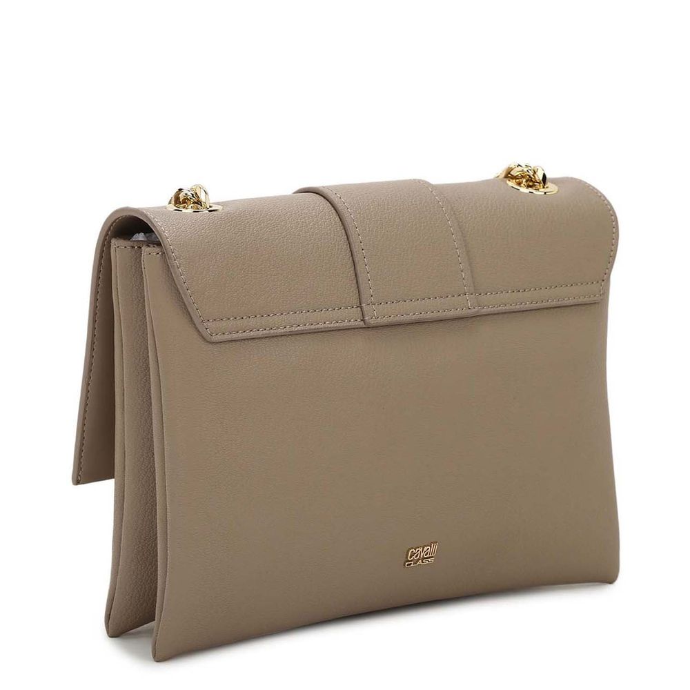 Chic Textured Calfskin Shoulder Bag with Jewel Detail