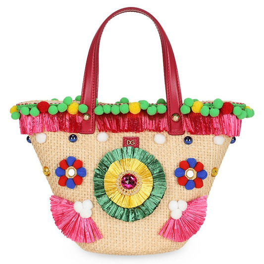 Multicolor Viscose Handbag