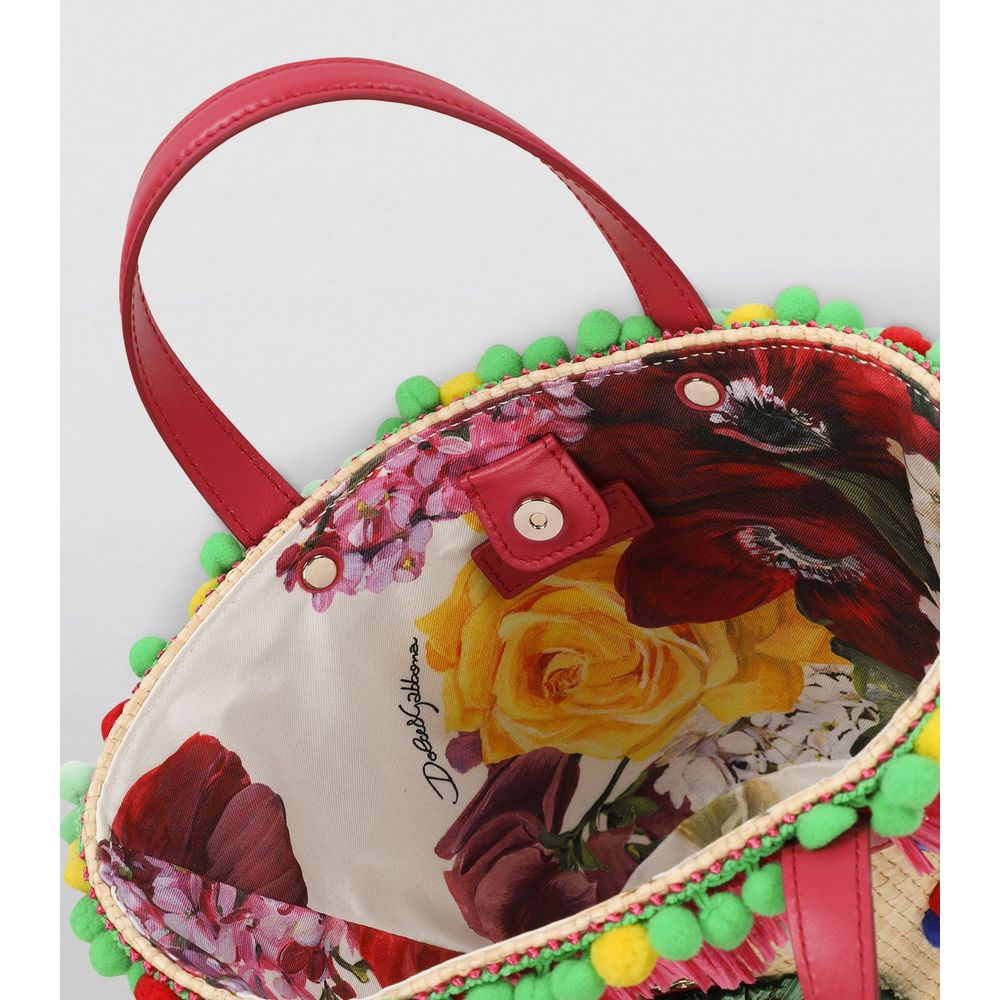 Multicolor Viscose Handbag