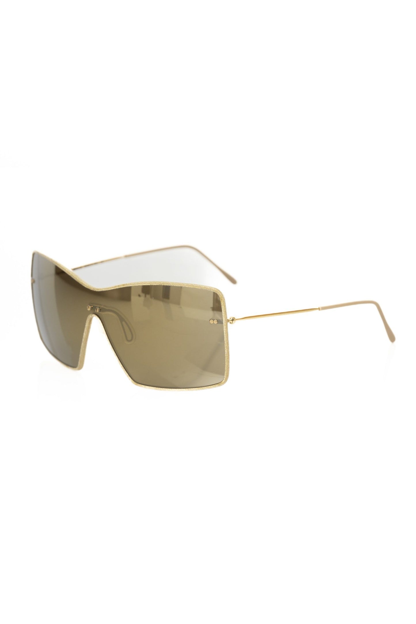 Elegant Metallic Shield Sunglasses