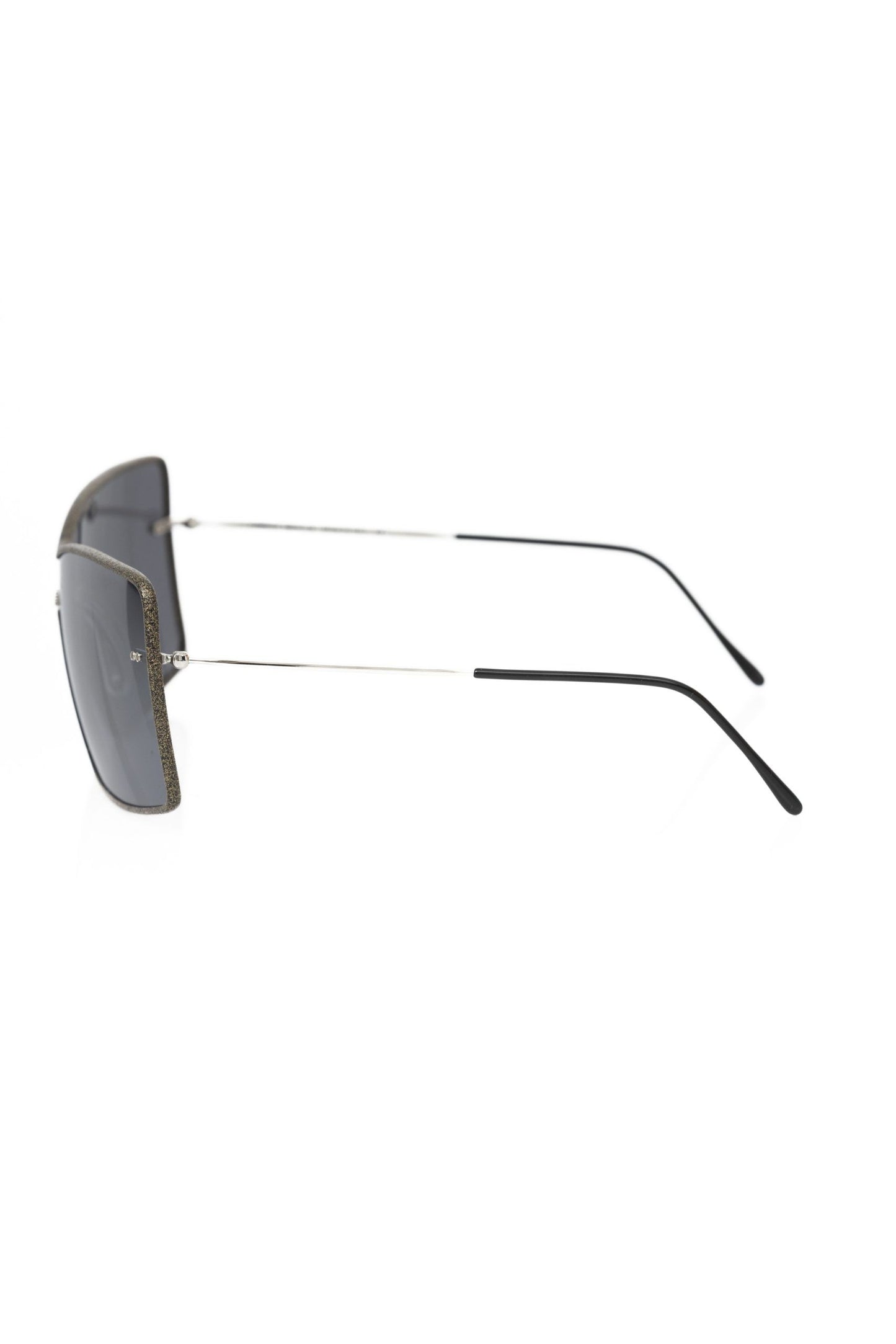 Elegant Shield Sunglasses with Gray Mirror Lens