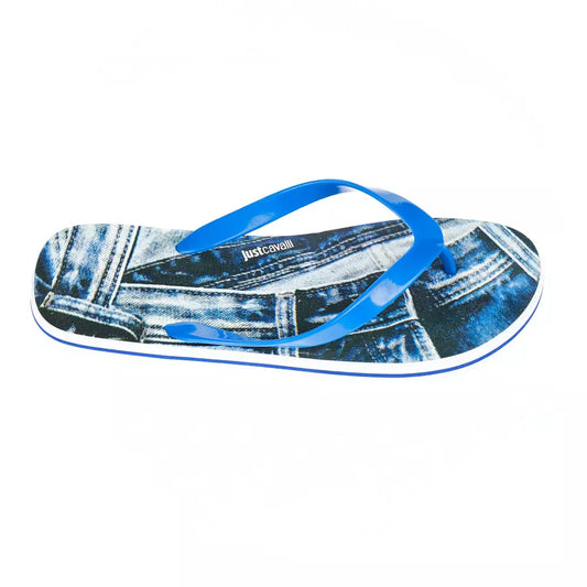 Trendy Light Blue Flip Flops for Men