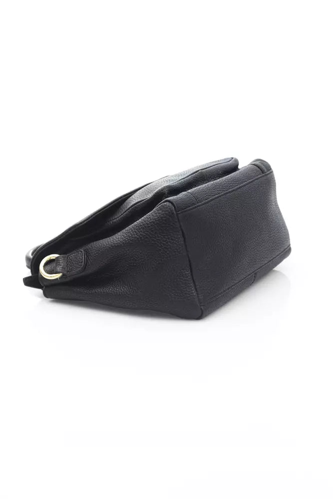 Elegant Black Leather Crossbody Bag