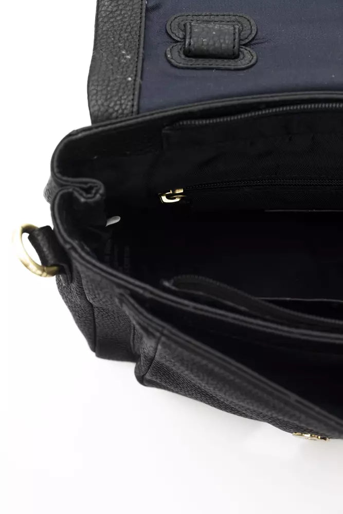 Elegant Black Leather Crossbody Bag