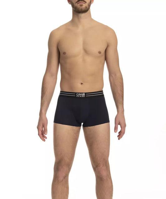 Elegant Black Cotton Trunks Trio Pack