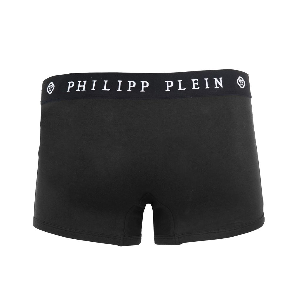 Sleek Black Cotton Boxer Duo