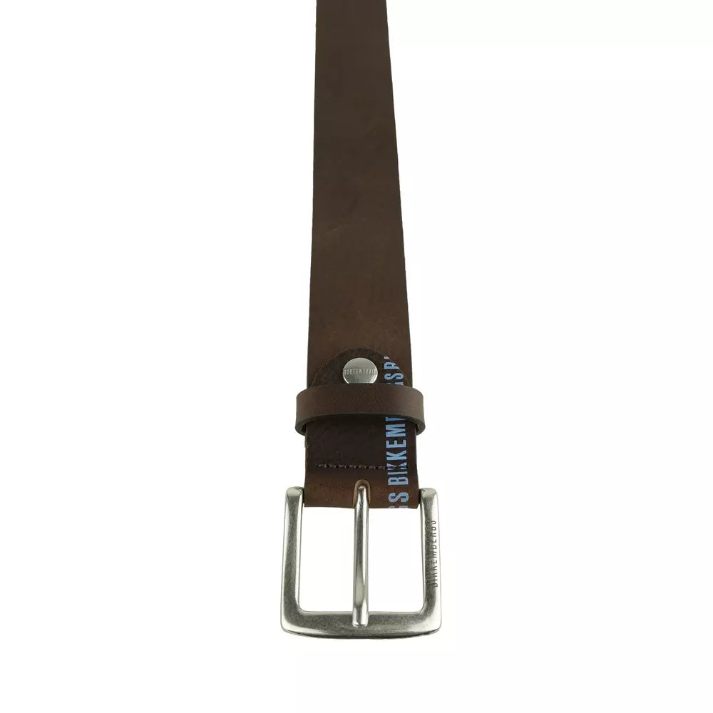 Dapper Dark Brown Calfskin Leather Belt