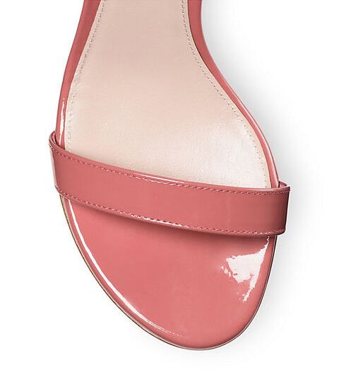 Elegant Pink Patent Leather Sandals