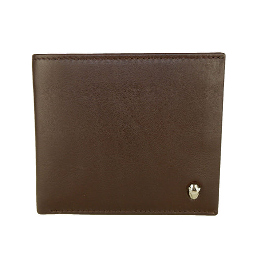 Elegant Brown Leather Wallet with Coin Holder