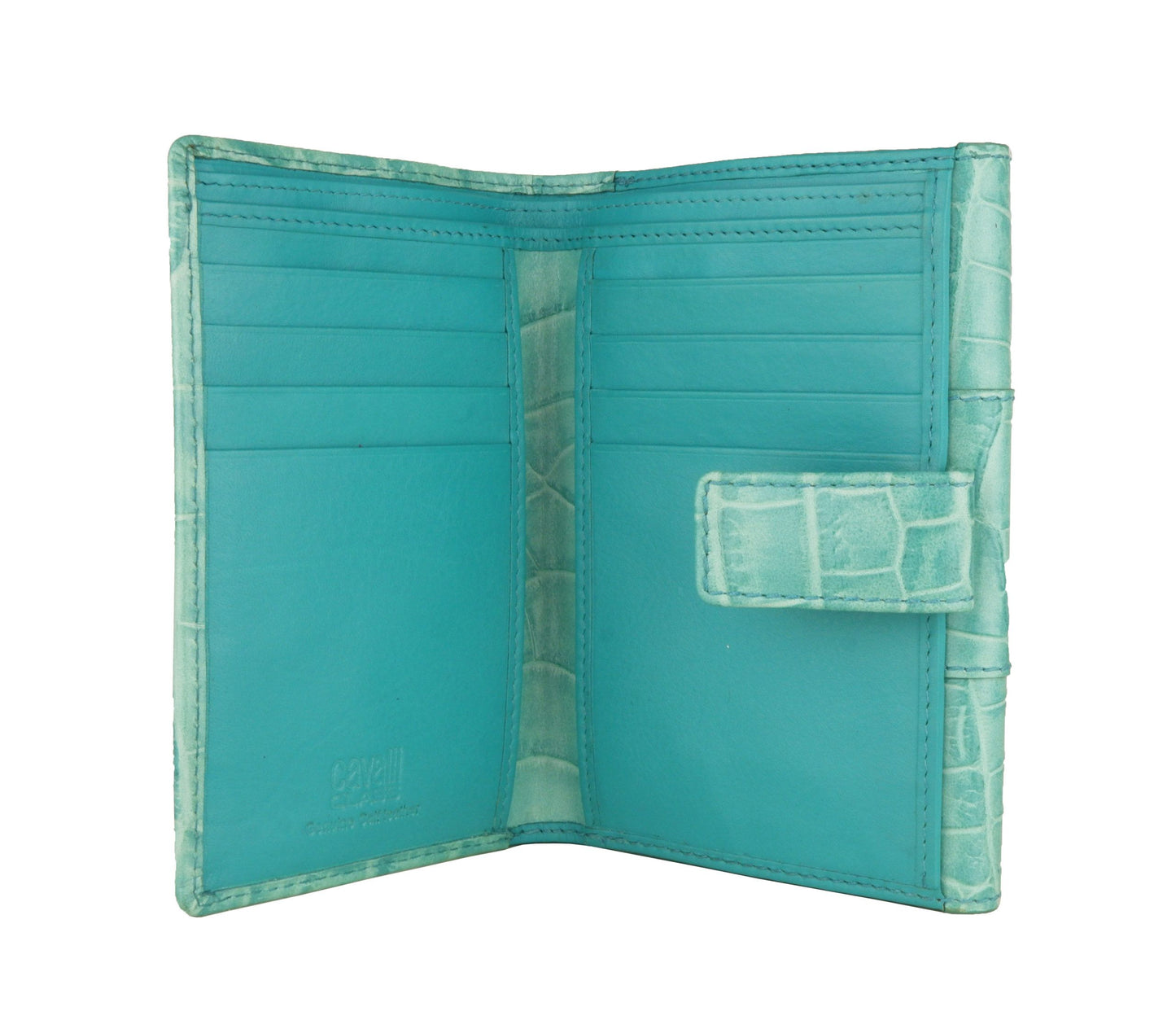 Turquoise Elegance Leather Wallet