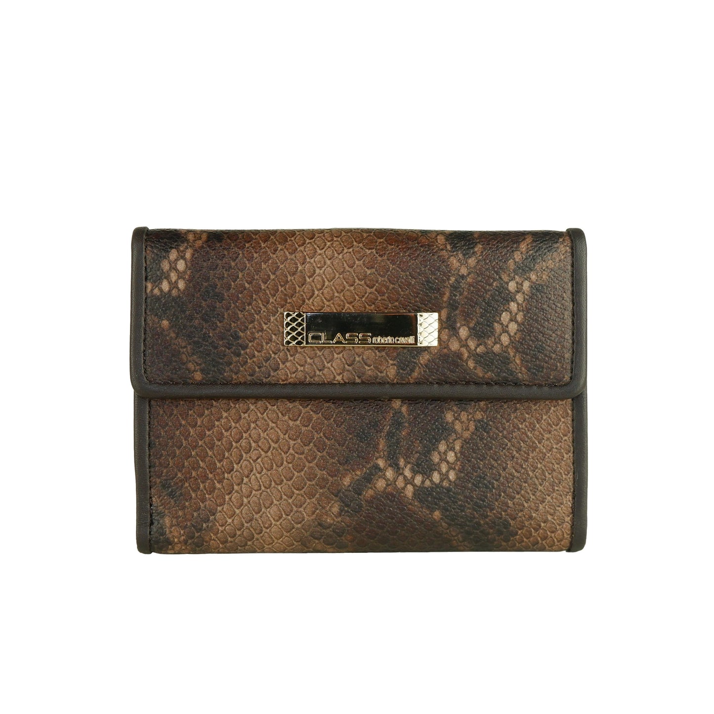 Elegant Python Print Calfskin Wallet