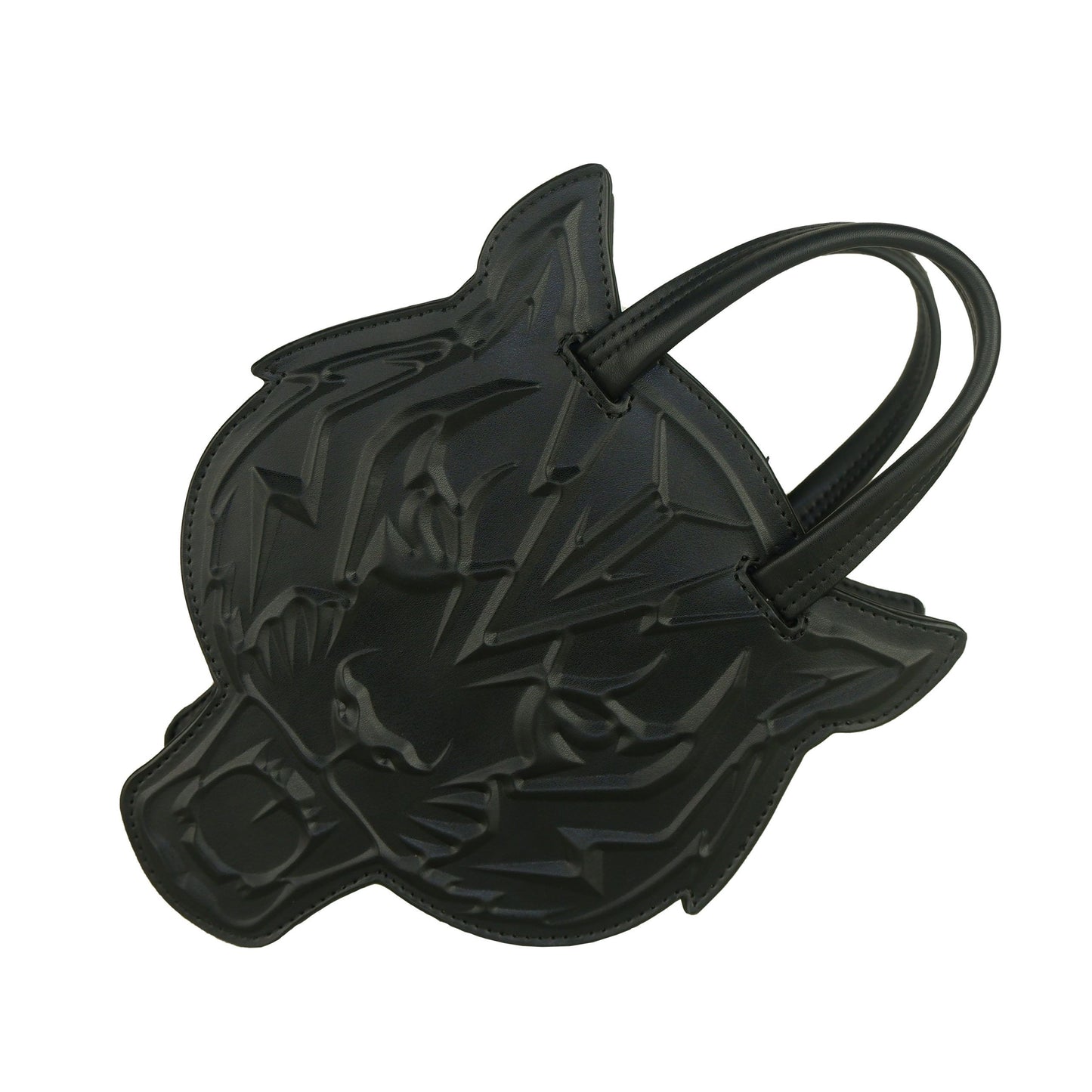 Tiger Head Black Crossbody Bag