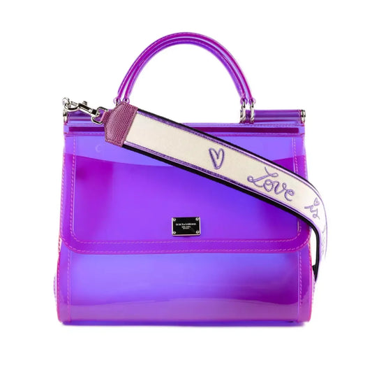 Elegant Purple Sicily Tote - Iconic Charm