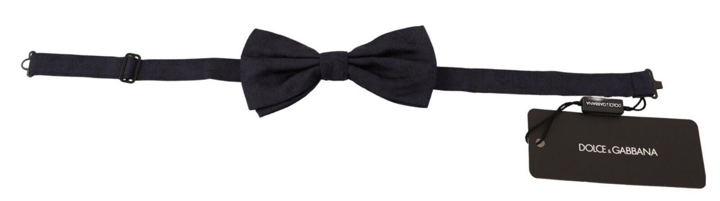 Elegant Silk Black Bow Tie