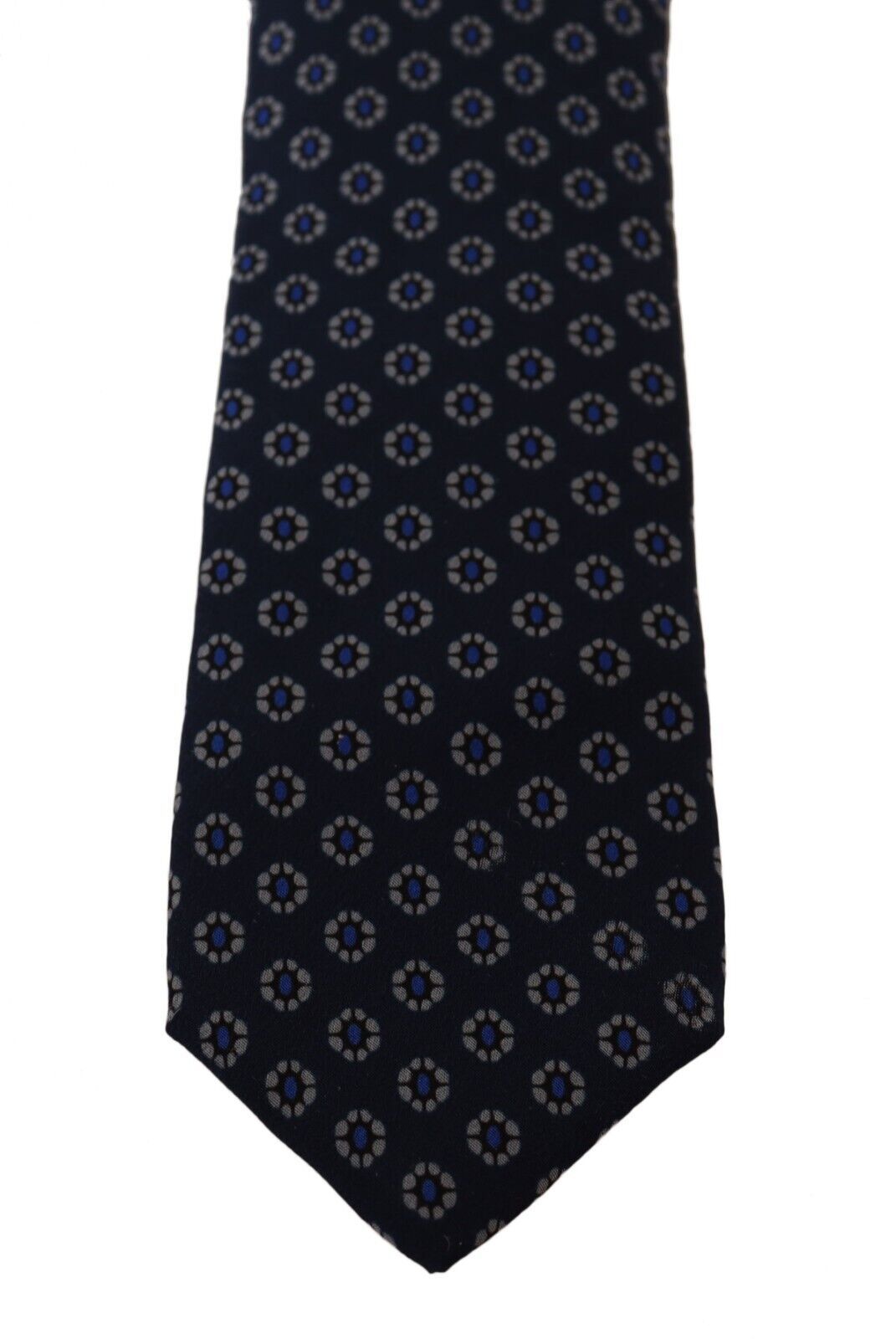 Elegant Silk Necktie in Dark Blue