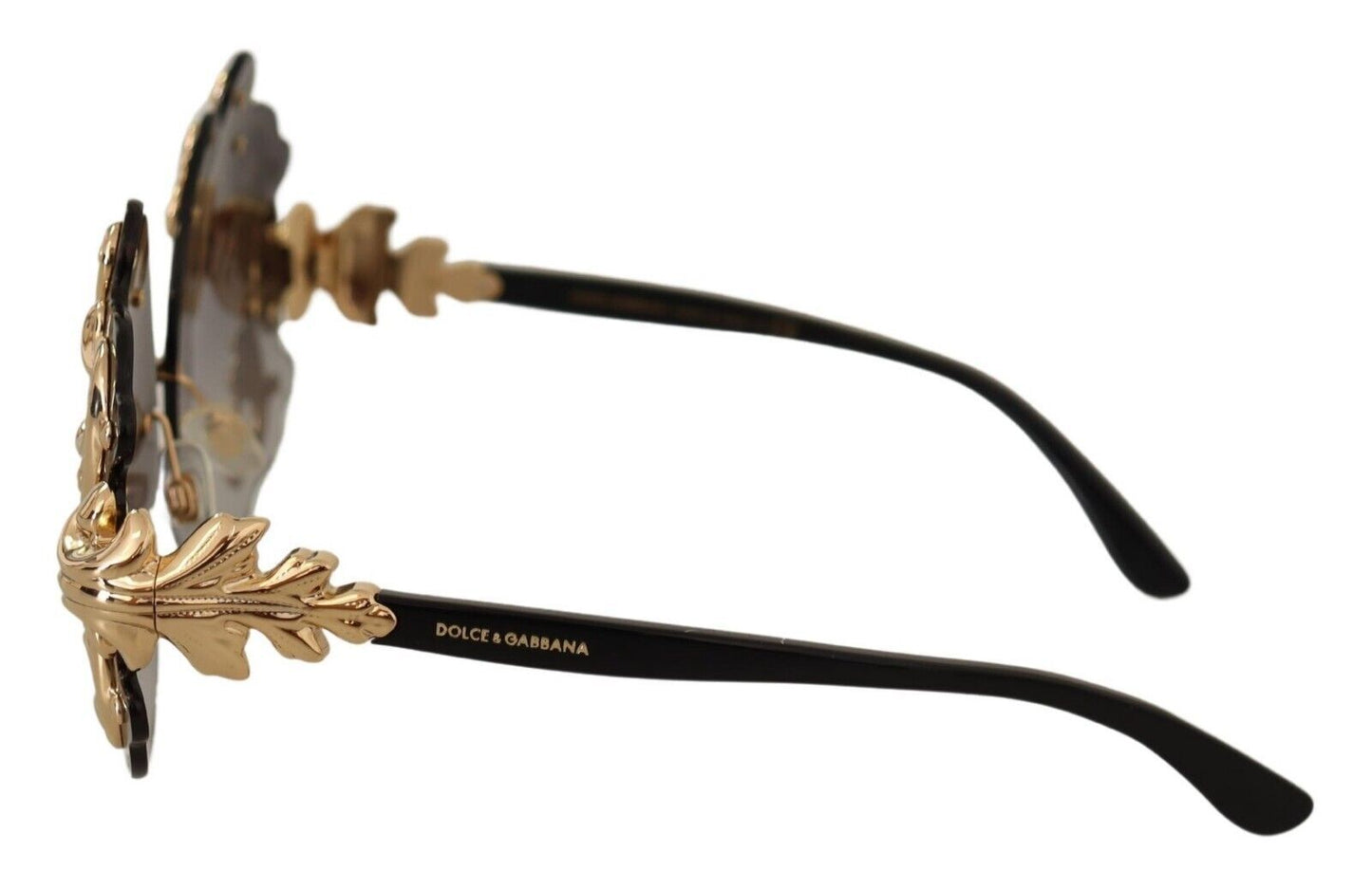 Elegant Gold Baroque Sunglasses