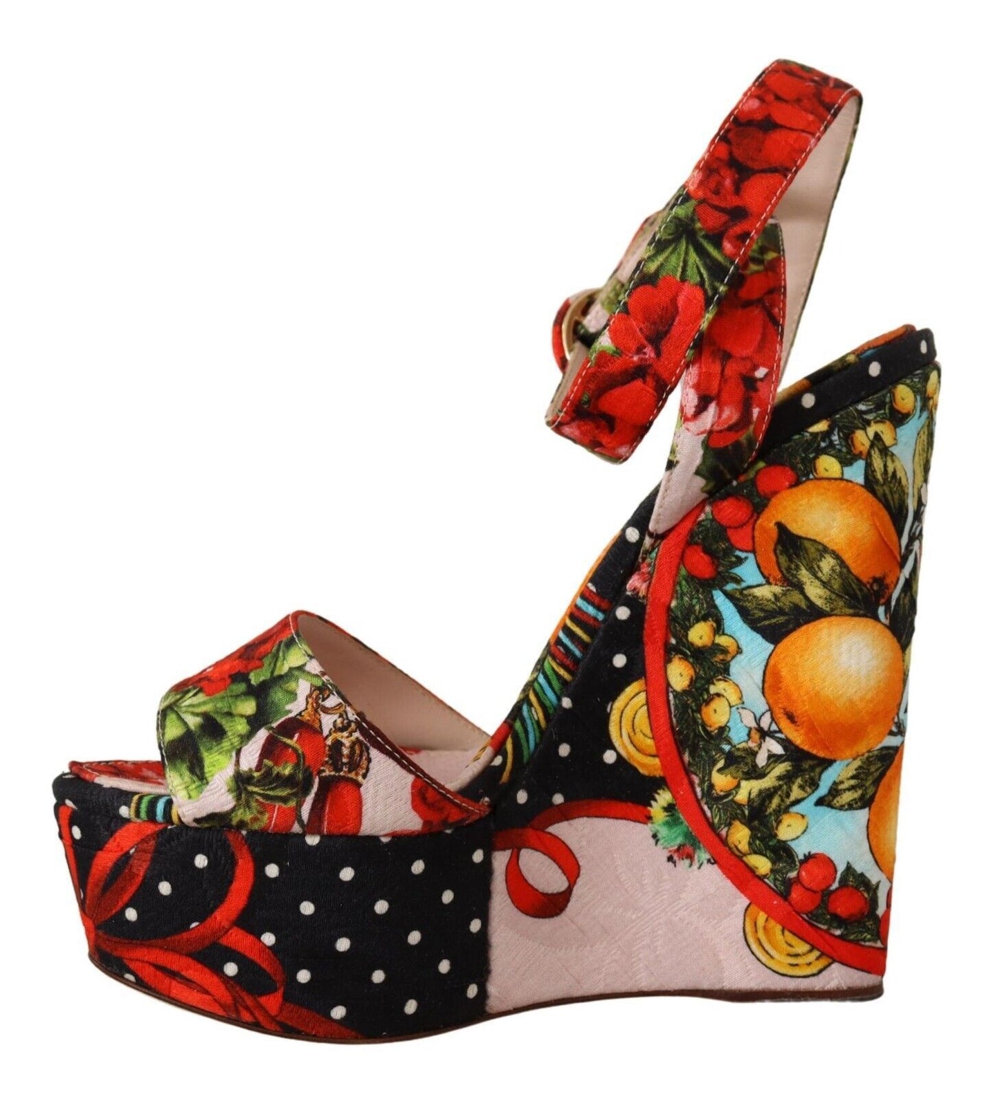 Elevate Your Step in Multicolor Brocade Heels