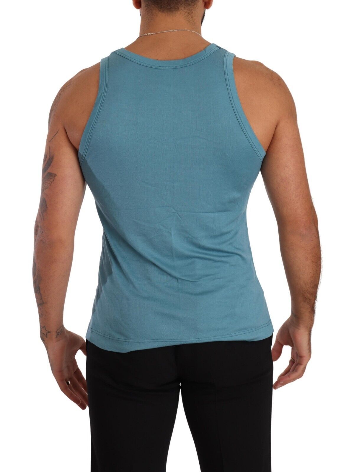 Blue Modal Sleeveless Tank Top T-shirt Underwear