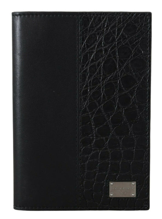 Elegant Exotic Leather Passport Holder