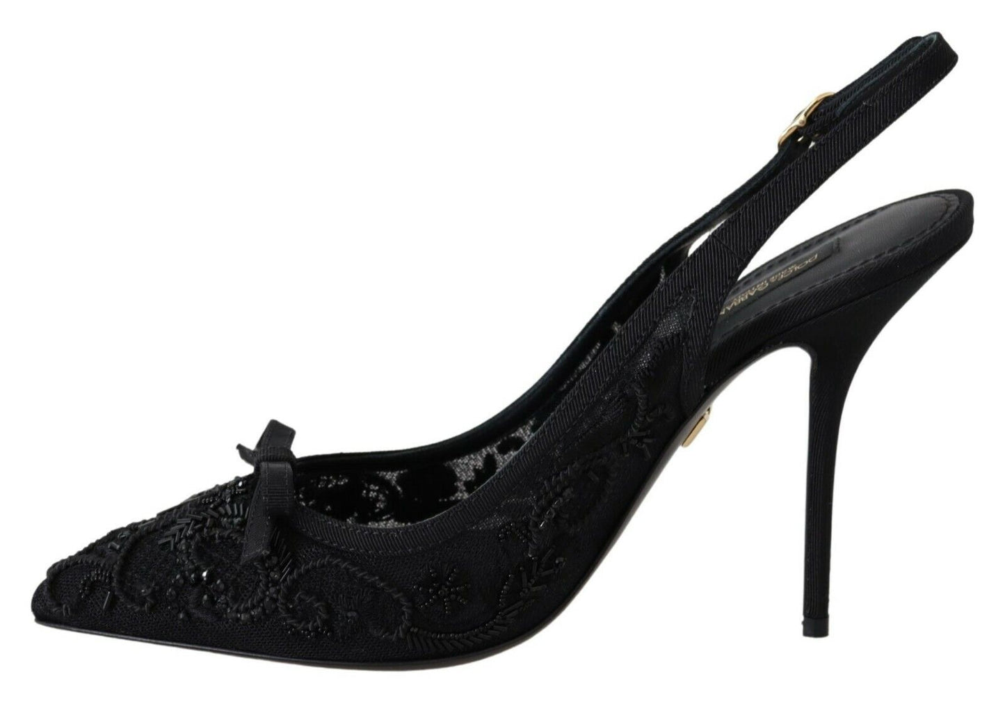 Elegant Sheer Embroidered Stilettos