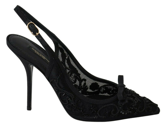 Elegant Sheer Embroidered Stilettos