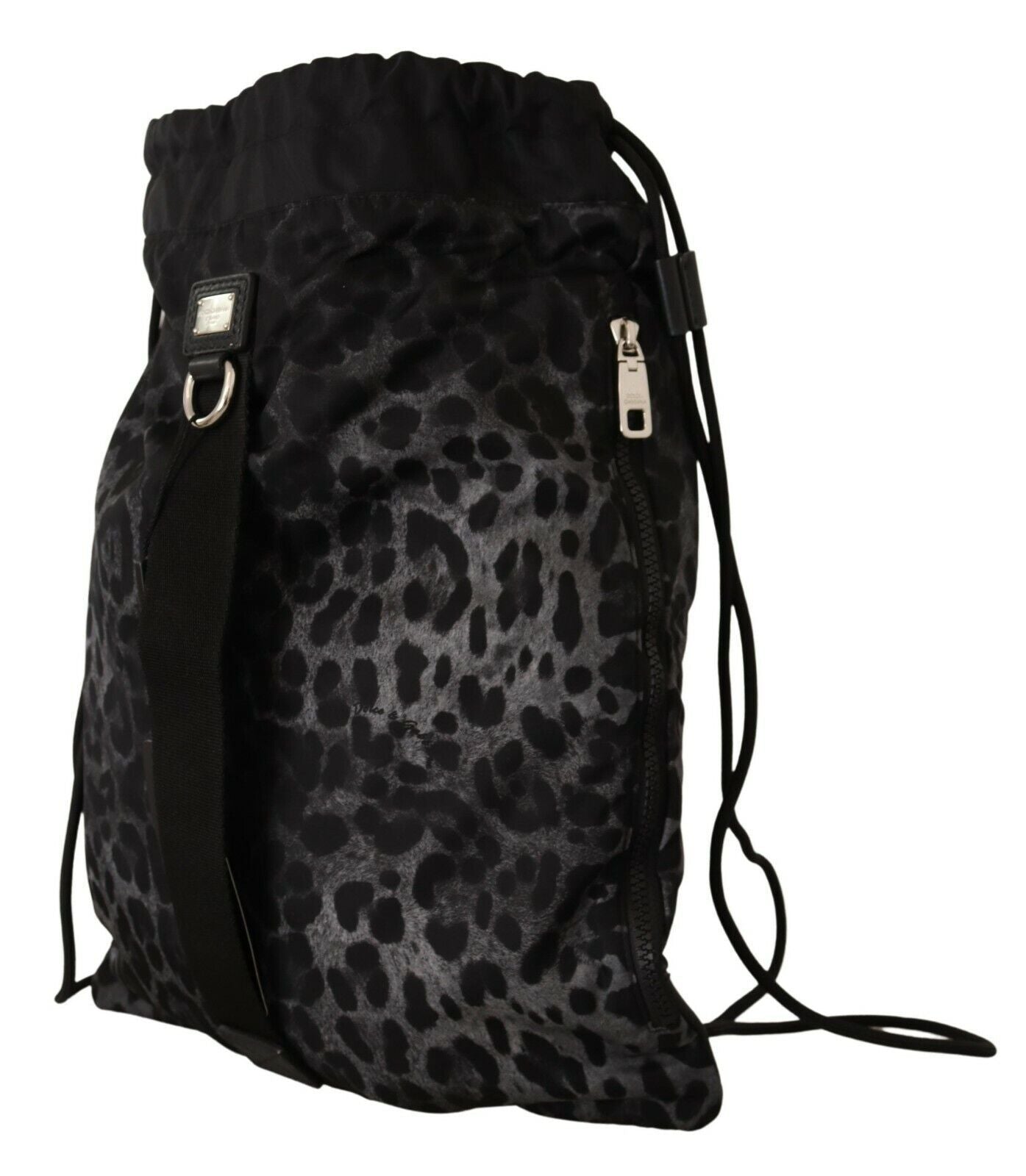 Elegant Gray Leopard Backpack for Stylish Travels