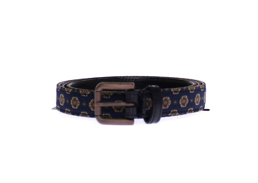 Sleek Blue Italian Designer Belt