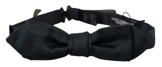 Elegant Silk Bow Tie in Dark Green