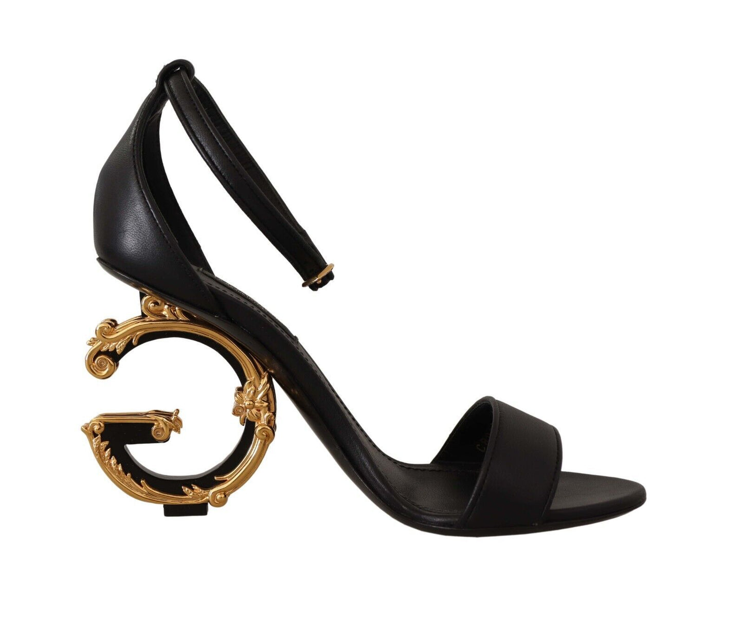 Elegant Ankle Strap Heels with Iconic DG Logo