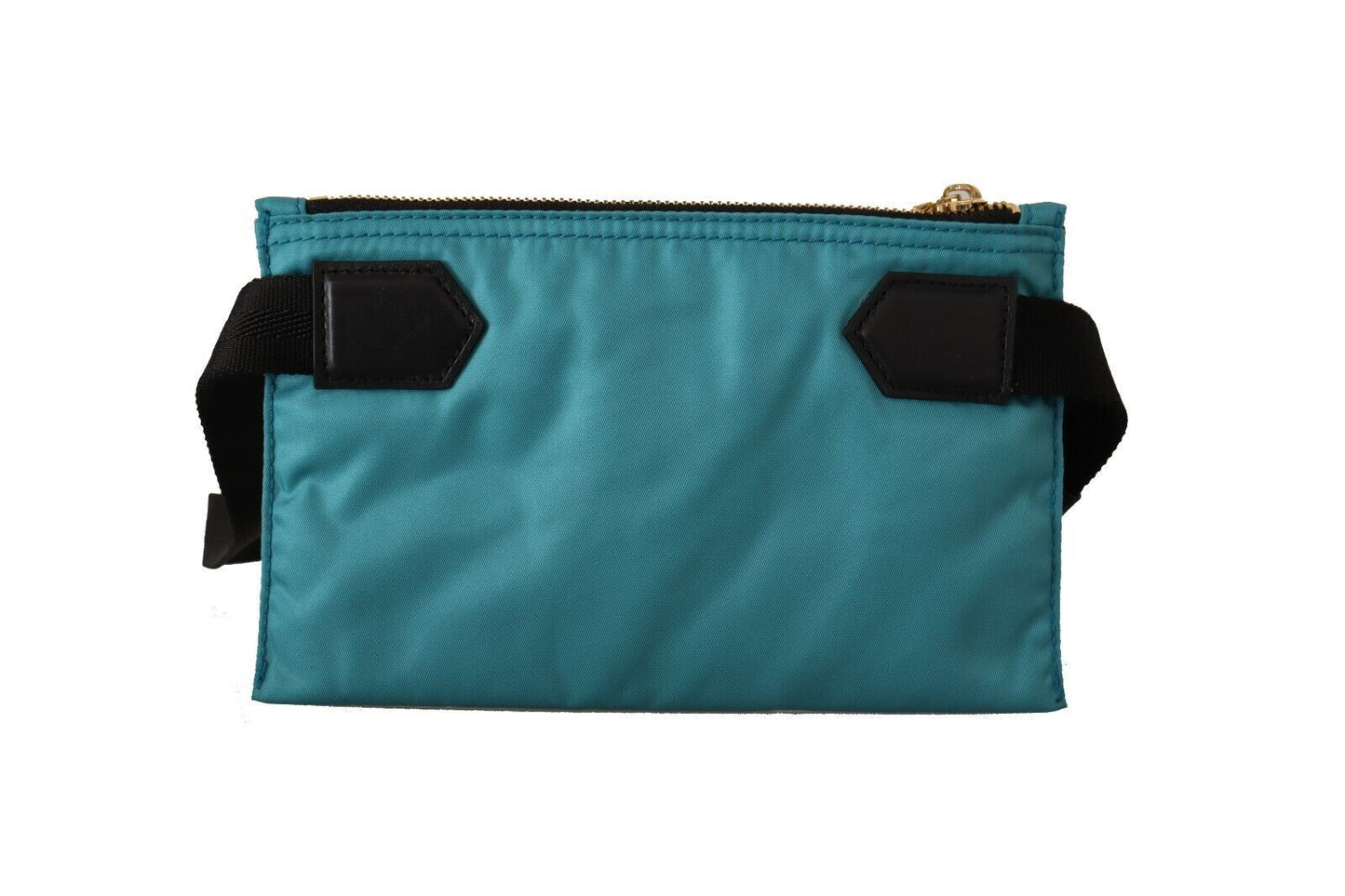 Chic Blue-Green Nylon Sling Wallet