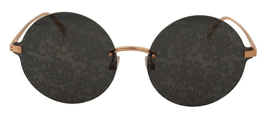 Chic Gold and Gray Designer Sunglasses