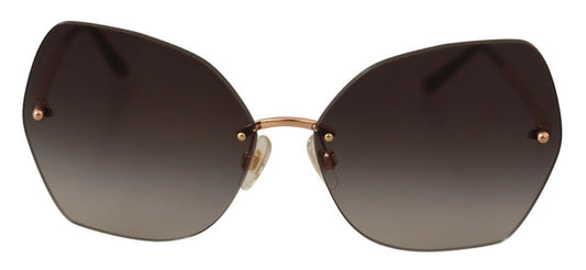 Elegant Gold-Tinted UV Protection Sunglasses