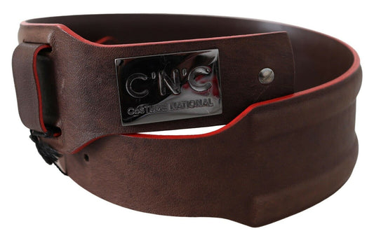 Dark Brown Genuine Leather Belt