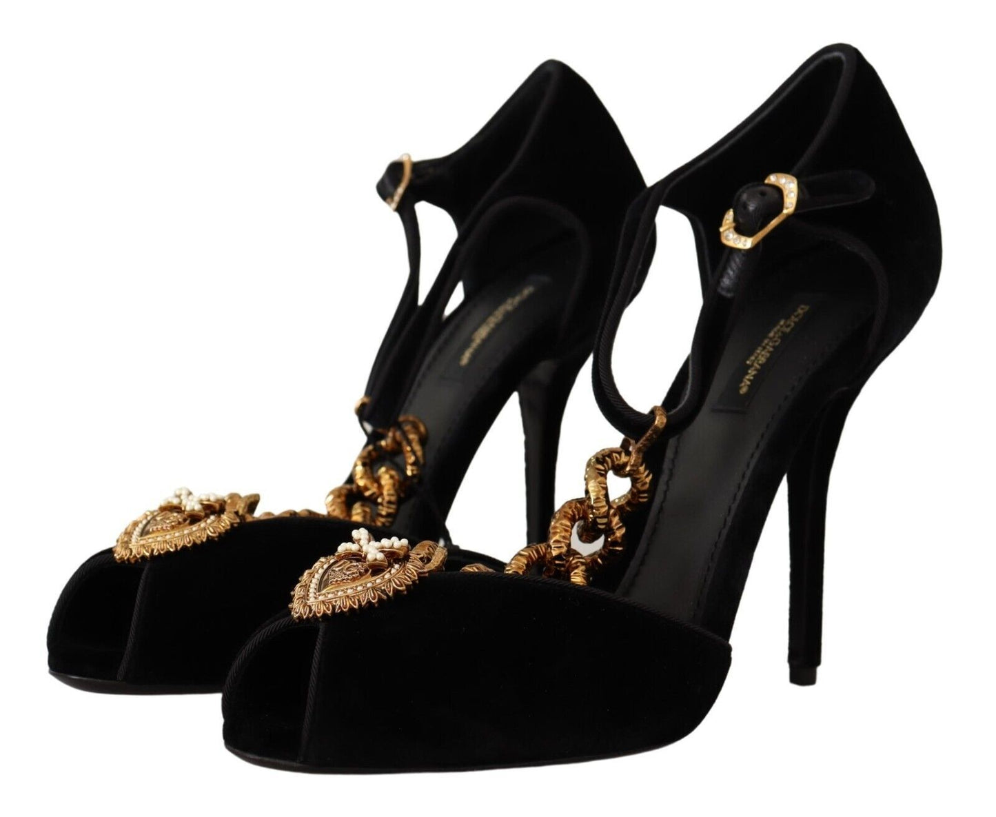 Velvet Devotion T-Chain Heeled Sandals