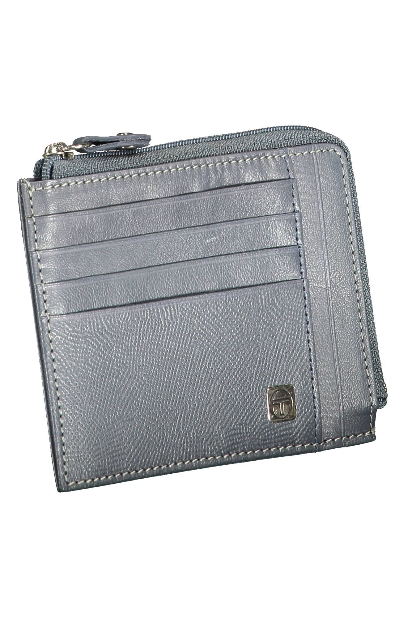 Blue Leather Wallet