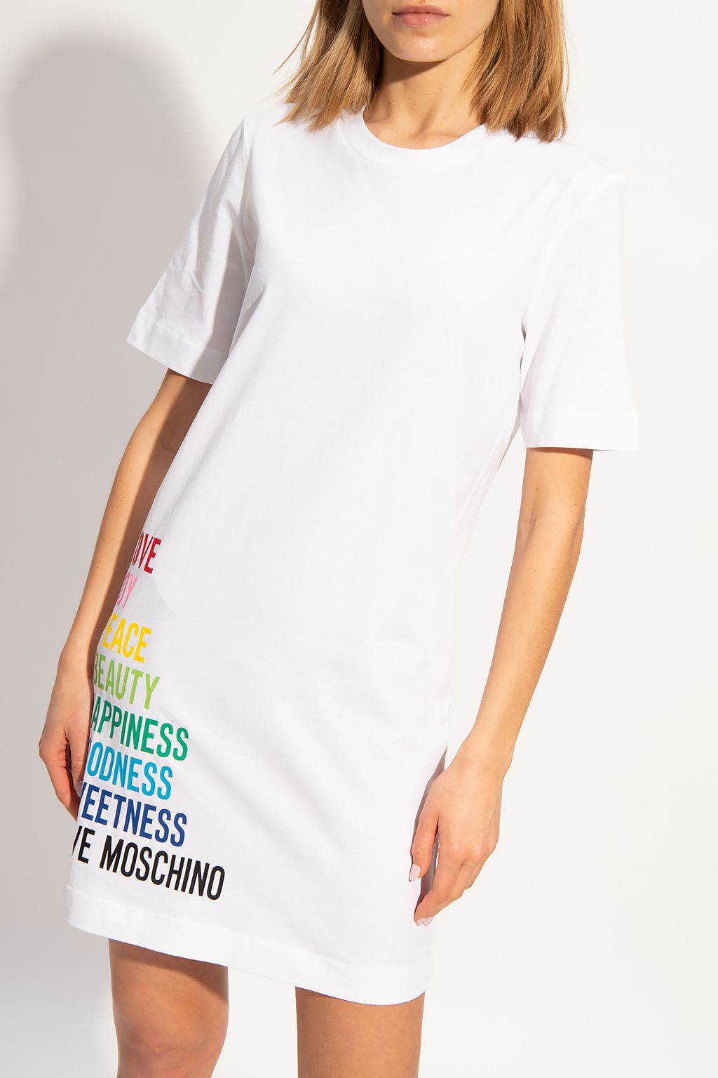 Chic Logo-Printed Cotton Dress